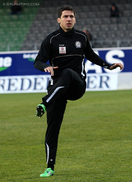 Ried - Sturm Graz
Oesterreichische Fussball Bundesliga, 19. Runde,  SV Ried - SK Sturm Graz, Arena Ried, 17.12.2011. 

Foto zeigt Giorgi Popkhadze (Sturm)
