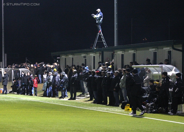 Sturm - WAC
Oesterreichische Fussball Bundesliga, Testspiel, SK Sturm Graz - WAC/St. Andrae, Trainingszentrum Messendorf, 18.1.2012. 

Foto zeigt Fans
