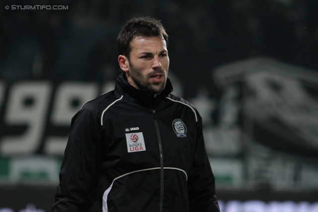 Sturm Graz - Mattersburg
Oesterreichische Fussball Bundesliga, 20. Runde,  SK Sturm Graz - SV Mattersburg, Stadion Liebenau Graz, 11.02.2012. 

Foto zeigt Srdjan Pavlov (Sturm)
