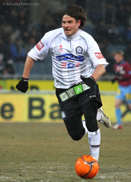 Sturm Graz - Mattersburg
Oesterreichische Fussball Bundesliga, 20. Runde,  SK Sturm Graz - SV Mattersburg, Stadion Liebenau Graz, 11.02.2012. 

Foto zeigt Imre Szabics (Sturm)
