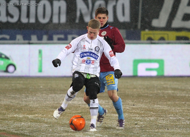 Sturm Graz - Mattersburg
Oesterreichische Fussball Bundesliga, 20. Runde,  SK Sturm Graz - SV Mattersburg, Stadion Liebenau Graz, 11.02.2012. 

Foto Florian Kainz (Sturm) 
