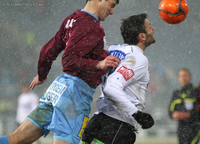 Sturm Graz - Mattersburg
Oesterreichische Fussball Bundesliga, 20. Runde,  SK Sturm Graz - SV Mattersburg, Stadion Liebenau Graz, 11.02.2012. 

Foto zeigt Srdjan Pavlov (Sturm)
