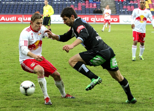 Salzburg - Sturm Graz
Oesterreichische Fussball Bundesliga, 21. Runde,  RB Salzburg - SK Sturm Graz, Stadion Wals-Siezenheim, 19.02.2012. 

Foto zeigt Giorgi Popkhadze (Sturm)
