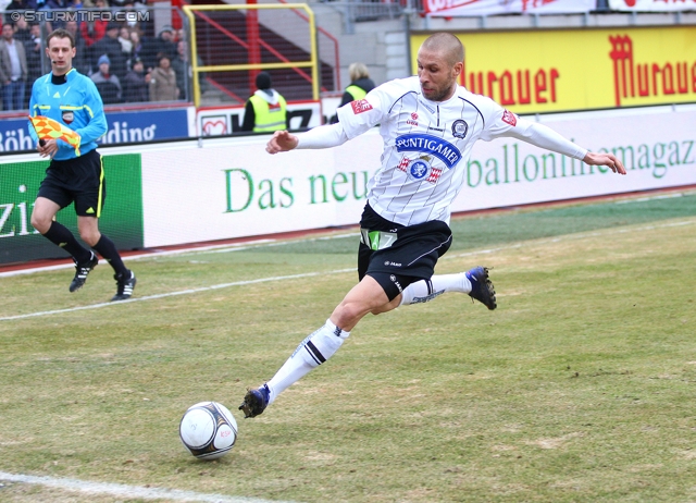 Kapfenberg - Sturm Graz
Oesterreichische Fussball Bundesliga, 23. Runde, Kapfenberger SV - SK Sturm Graz, Franz-Fekete-Stadion Kapfenberg, 04.03.2012. 

Foto zeigt Patrick Wolf (Sturm)
