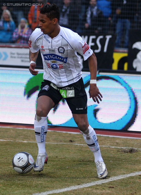 Kapfenberg - Sturm Graz
Oesterreichische Fussball Bundesliga, 23. Runde, Kapfenberger SV - SK Sturm Graz, Franz-Fekete-Stadion Kapfenberg, 04.03.2012. 

Foto zeigt Rubin Rafael Okotie (Sturm)
