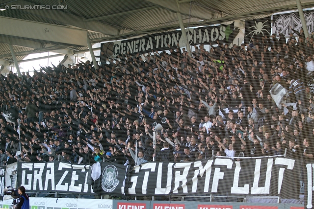 Sturm Graz - Wr. Neustadt
Oesterreichische Fussball Bundesliga, 24. Runde, SK Sturm Graz - SC Wiener Neustadt, Stadion Liebenau Graz, 10.3.2012. 

Foto zeigt Fans von Sturm
