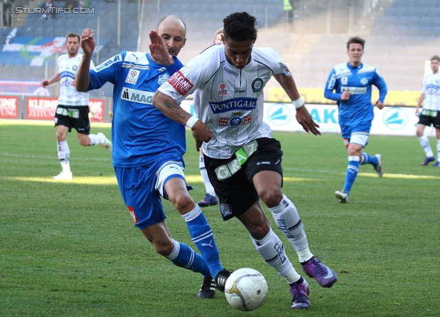 Sturm Graz - Wr. Neustadt
Oesterreichische Fussball Bundesliga, 24. Runde, SK Sturm Graz - SC Wiener Neustadt, Stadion Liebenau Graz, 10.3.2012. 

Foto zeigt Rubin Rafael Okotie (Sturm)
