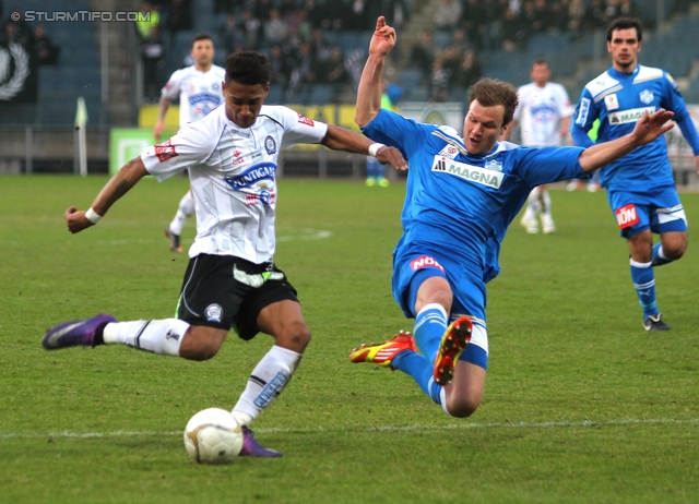 Sturm Graz - Wr. Neustadt
Oesterreichische Fussball Bundesliga, 24. Runde, SK Sturm Graz - SC Wiener Neustadt, Stadion Liebenau Graz, 10.3.2012. 

Foto zeigt Rubin Rafael Okotie (Sturm)
