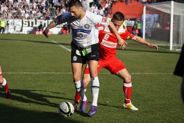 Admira - Sturm Graz
Oesterreichische Fussball Bundesliga, 25. Runde, FC Admira - SK Sturm Graz, Stadion Suedstadt Maria Enzersdorf, 18.3.2012. 

Foto zeigt Darko Bodul (Sturm)
