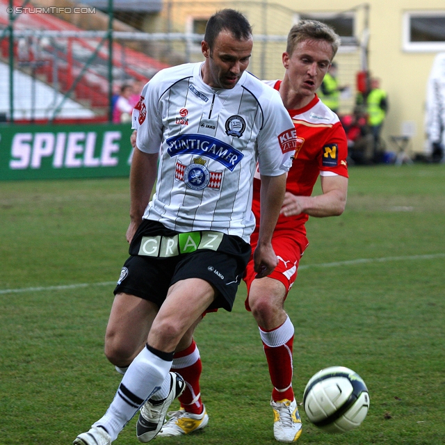 Admira - Sturm Graz
Oesterreichische Fussball Bundesliga, 25. Runde, FC Admira - SK Sturm Graz, Stadion Suedstadt Maria Enzersdorf, 18.3.2012. 

Foto zeigt Mario Haas (Sturm)
