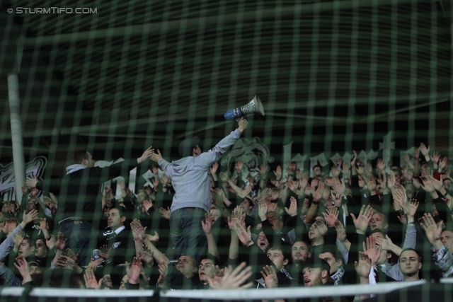 Sturm Graz - Innsbruck
Oesterreichische Fussball Bundesliga, 26. Runde,  SK Sturm Graz - FC Wacker Innsbruck, Stadion Liebenau Graz, 21.03.2012. 

Foto zeigt Fans von Sturm
