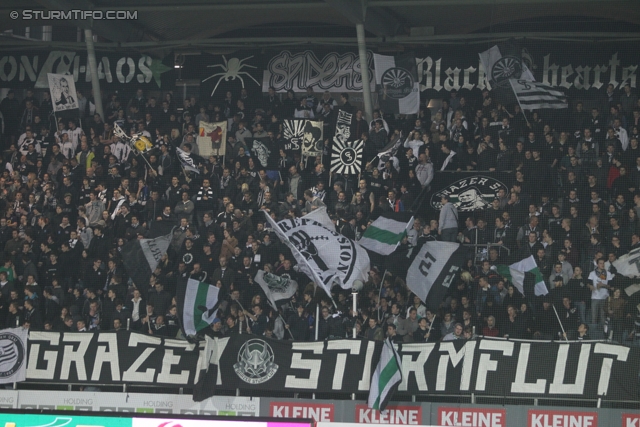 Sturm Graz - Innsbruck
Oesterreichische Fussball Bundesliga, 26. Runde,  SK Sturm Graz - FC Wacker Innsbruck, Stadion Liebenau Graz, 21.03.2012. 

Foto zeigt Fans von Sturm
