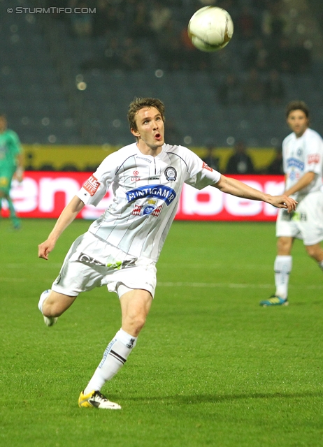 Sturm Graz - Innsbruck
Oesterreichische Fussball Bundesliga, 26. Runde,  SK Sturm Graz - FC Wacker Innsbruck, Stadion Liebenau Graz, 21.03.2012. 

Foto zeigt Andreas Hoelzl (Sturm)
