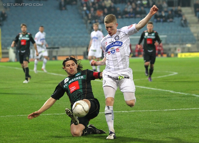 Sturm Graz - Innsbruck
Oesterreichische Fussball Bundesliga, 26. Runde,  SK Sturm Graz - FC Wacker Innsbruck, Stadion Liebenau Graz, 21.03.2012. 

Foto zeigt Florian Kainz (Sturm)
