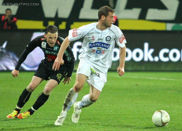 Sturm Graz - Innsbruck
Oesterreichische Fussball Bundesliga, 26. Runde,  SK Sturm Graz - FC Wacker Innsbruck, Stadion Liebenau Graz, 21.03.2012. 

Foto zeigt Juergen Saeumel (Sturm)
