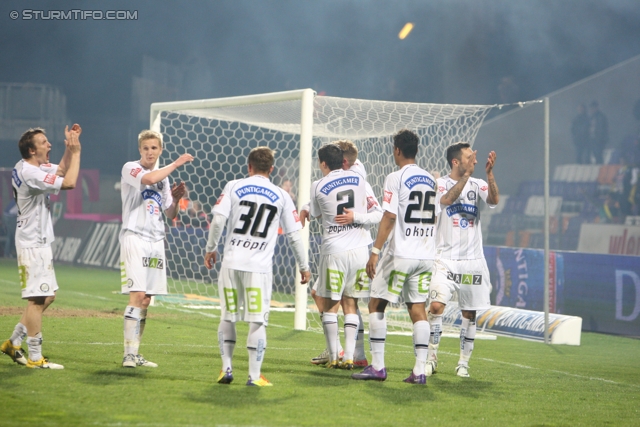 Austria Wien - Sturm Graz
Oesterreichische Fussball Bundesliga, 27. Runde,  FK Austira Wien - SK Sturm Graz, Franz-Horr-Stadion Wien, 24.03.2012. 

Foto zeigt die Mannschaft von Sturm
