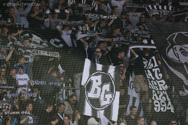 Sturm Graz - Ried
Oesterreichische Fussball Bundesliga, 28. Runde,  SK Sturm Graz - SV Ried, Stadion Liebenau Graz, 31.03.2012. 

Foto zeigt Fans von Sturm
