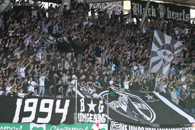 Sturm Graz - Ried
Oesterreichische Fussball Bundesliga, 28. Runde,  SK Sturm Graz - SV Ried, Stadion Liebenau Graz, 31.03.2012. 

Foto zeigt Fans von Sturm
