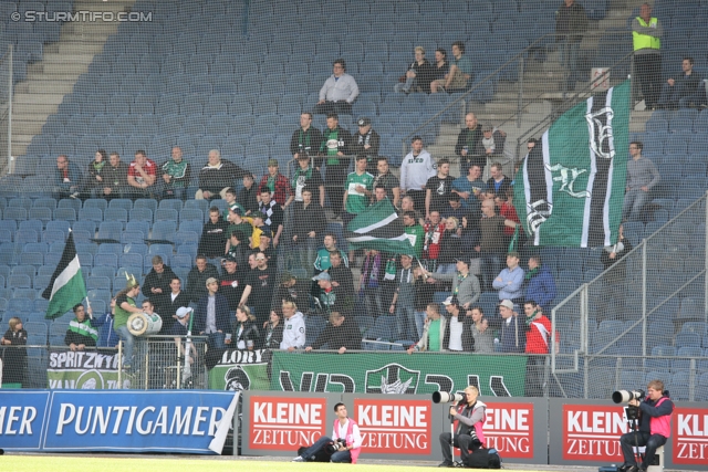 Sturm Graz - Ried
Oesterreichische Fussball Bundesliga, 28. Runde,  SK Sturm Graz - SV Ried, Stadion Liebenau Graz, 31.03.2012. 

Foto zeigt Fans von Ried
