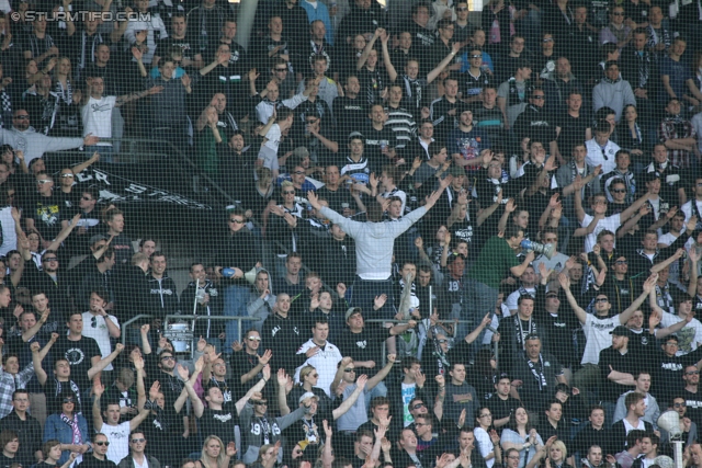 Sturm Graz - Ried
Oesterreichische Fussball Bundesliga, 28. Runde,  SK Sturm Graz - SV Ried, Stadion Liebenau Graz, 31.03.2012. 

Foto zeigt Fans von Sturm
