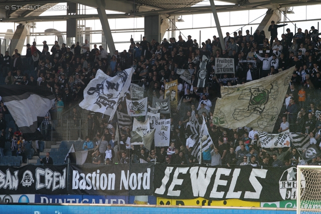 Sturm Graz - Ried
Oesterreichische Fussball Bundesliga, 28. Runde,  SK Sturm Graz - SV Ried, Stadion Liebenau Graz, 31.03.2012. 

Foto zeigt Fans von Sturm
