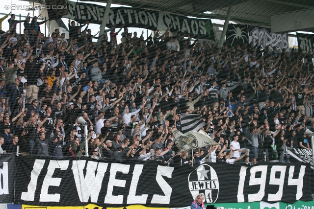 Sturm Graz - Ried
Oesterreichische Fussball Bundesliga, 28. Runde,  SK Sturm Graz - SV Ried, Stadion Liebenau Graz, 31.03.2012. 

Foto zeigt Fans von Sturm
