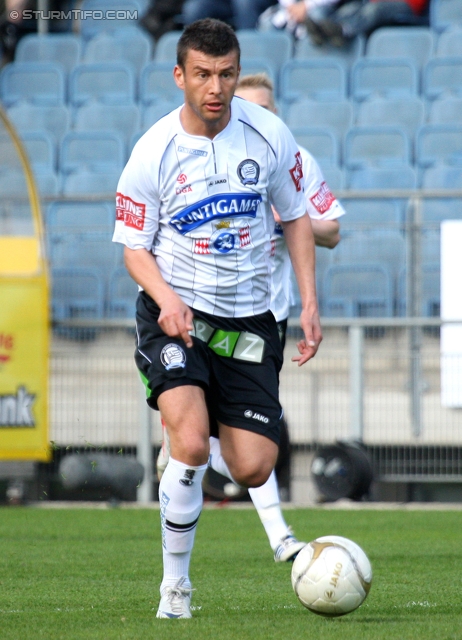 Sturm Graz - Ried
Oesterreichische Fussball Bundesliga, 28. Runde,  SK Sturm Graz - SV Ried, Stadion Liebenau Graz, 31.03.2012. 

Foto zeigt Milan Dudic (Sturm)
