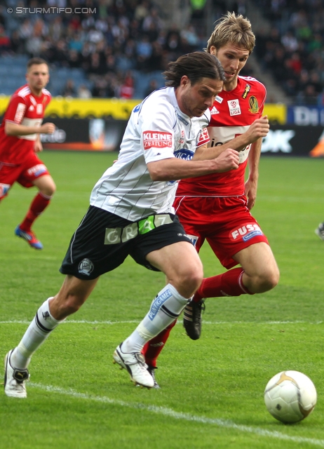 Sturm Graz - Ried
Oesterreichische Fussball Bundesliga, 28. Runde,  SK Sturm Graz - SV Ried, Stadion Liebenau Graz, 31.03.2012. 

Foto zeigt Imre Szabics (Sturm)
