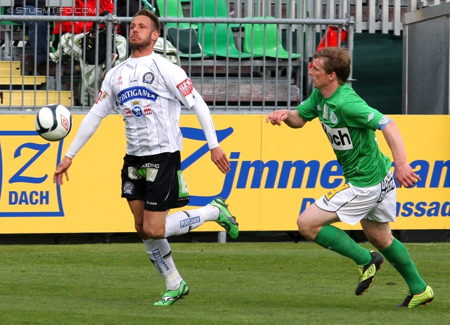 Sturm Graz - Ried
Oesterreichische Fussball Bundesliga, 29. Runde,  SV Mattersburg - SK Sturm Graz, Pappelstadion Mattersburg, 08.04.2012. 

Foto zeigt Martin Ehrenreich (Sturm)
