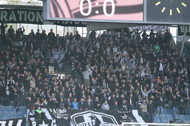 Sturm Graz - Hartberg
OEFB Cup, Viertelfinale,  SK Sturm Graz - TSV Hartberg, Stadion Liebenau Graz, 11.04.2012. 

Foto zeigt Fans von Sturm
