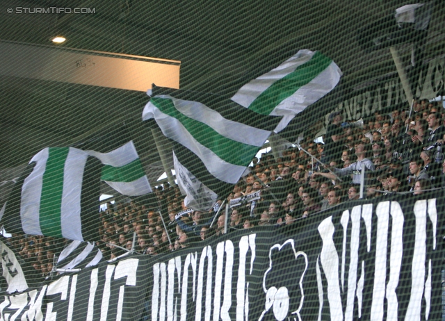 Sturm Graz - Hartberg
OEFB Cup, Viertelfinale,  SK Sturm Graz - TSV Hartberg, Stadion Liebenau Graz, 11.04.2012. 

Foto zeigt Fans von Sturm
