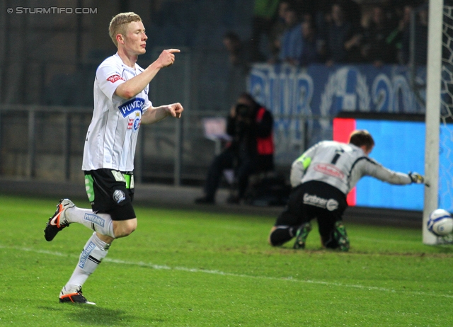 Sturm Graz - Hartberg
OEFB Cup, Viertelfinale,  SK Sturm Graz - TSV Hartberg, Stadion Liebenau Graz, 11.04.2012. 

Foto zeigt Florian Kainz (Sturm)
Schlüsselwörter: torjubel