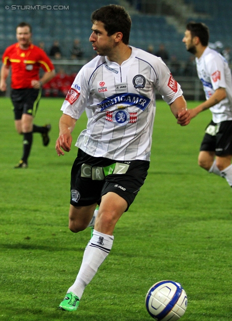 Sturm Graz - Hartberg
OEFB Cup, Viertelfinale,  SK Sturm Graz - TSV Hartberg, Stadion Liebenau Graz, 11.04.2012. 

Foto zeigt Giorgi Popkhadze (Sturm)
