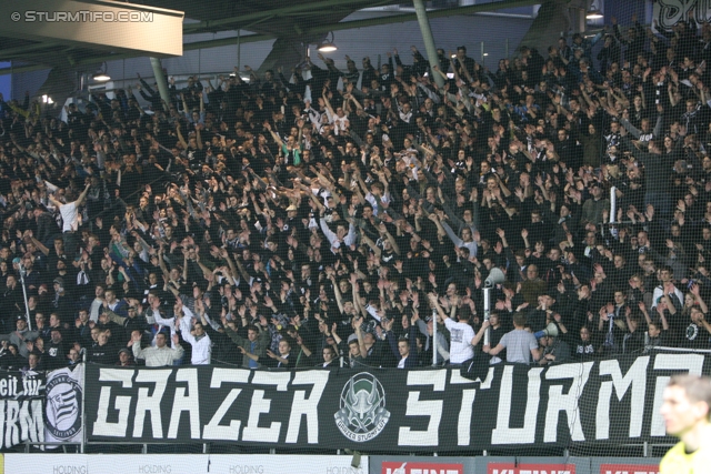 Sturm Graz - Salzburg
Oesterreichische Fussball Bundesliga, 30. Runde,  SK Sturm Graz - RB Salzburg, Stadion Liebenau Graz, 14.04.2012. 

Foto zeigt Fans von Sturm
