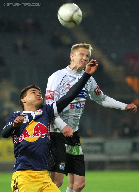 Sturm Graz - Salzburg
Oesterreichische Fussball Bundesliga, 30. Runde,  SK Sturm Graz - RB Salzburg, Stadion Liebenau Graz, 14.04.2012. 

Foto zeigt Matthias Koch (Sturm)
Schlüsselwörter: kopfball