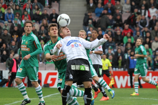 Rapid Wien - Sturm Graz
Oesterreichische Fussball Bundesliga, 31. Runde,  SK Rapid Wien - SK Sturm Graz, Gerhard Hanappi Stadion Wien, 22.04.2012. 

Foto zeigt Christoph Kroepfl (Sturm)
