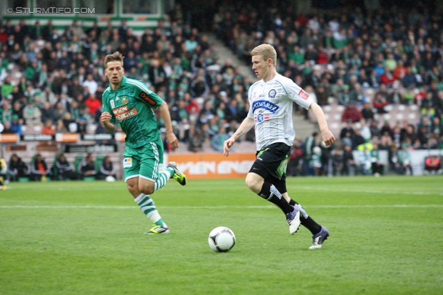 Rapid Wien - Sturm Graz
Oesterreichische Fussball Bundesliga, 31. Runde,  SK Rapid Wien - SK Sturm Graz, Gerhard Hanappi Stadion Wien, 22.04.2012. 

Foto zeigt Florian Kainz (Sturm)
