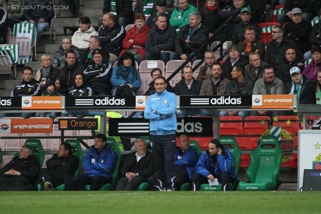 Rapid Wien - Sturm Graz
Oesterreichische Fussball Bundesliga, 31. Runde,  SK Rapid Wien - SK Sturm Graz, Gerhard Hanappi Stadion Wien, 22.04.2012. 

Foto zeigt Thomas Kristl (Cheftrainer Sturm)
