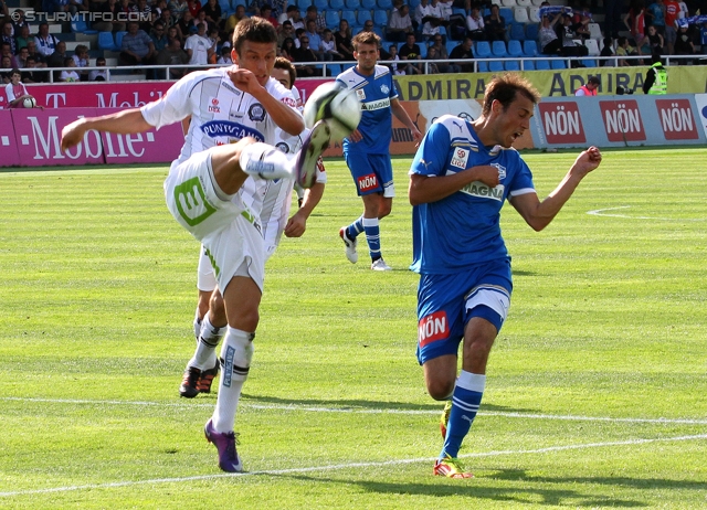 Wr. Neustadt - Sturm Graz
Oesterreichische Fussball Bundesliga, 33. Runde,  SC Wiener Neustadt - SK Sturm Graz, Stadion Wiener Neustadt, 05.05.2012. 

Foto zeigt Milan Dudic (Sturm)
