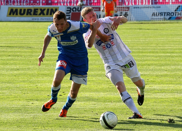 Wr. Neustadt - Sturm Graz
Oesterreichische Fussball Bundesliga, 33. Runde,  SC Wiener Neustadt - SK Sturm Graz, Stadion Wiener Neustadt, 05.05.2012. 

Foto zeigt Florian Kainz (Sturm)
