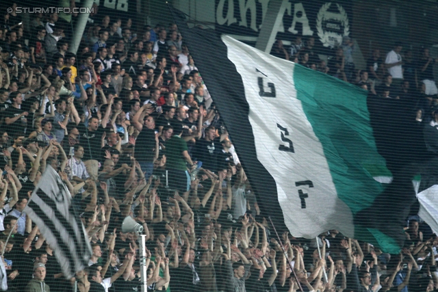 Sturm Graz - Admira
Oesterreichische Fussball Bundesliga, 34. Runde,  SK Sturm Graz - FC Admira, Stadion Liebenau Graz, 10.05.2012. 

Foto zeigt Fans von Sturm
