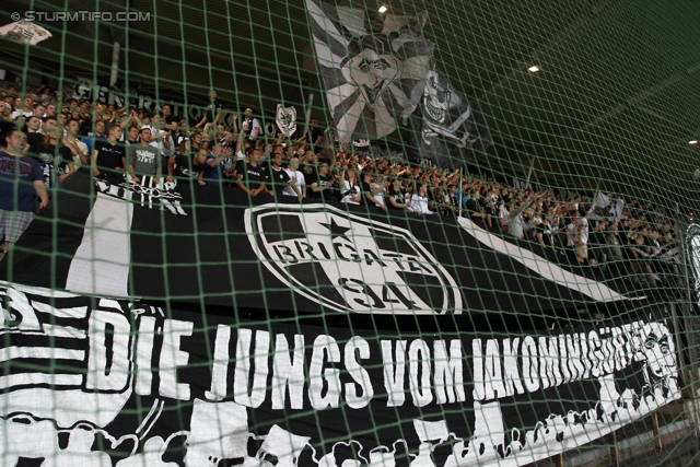 Sturm Graz - Admira
Oesterreichische Fussball Bundesliga, 34. Runde,  SK Sturm Graz - FC Admira, Stadion Liebenau Graz, 10.05.2012. 

Foto zeigt Fans von Sturm
