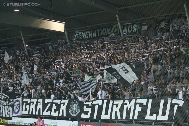 Sturm Graz - Admira
Oesterreichische Fussball Bundesliga, 34. Runde,  SK Sturm Graz - FC Admira, Stadion Liebenau Graz, 10.05.2012. 

Foto zeigt Fans von Sturm
