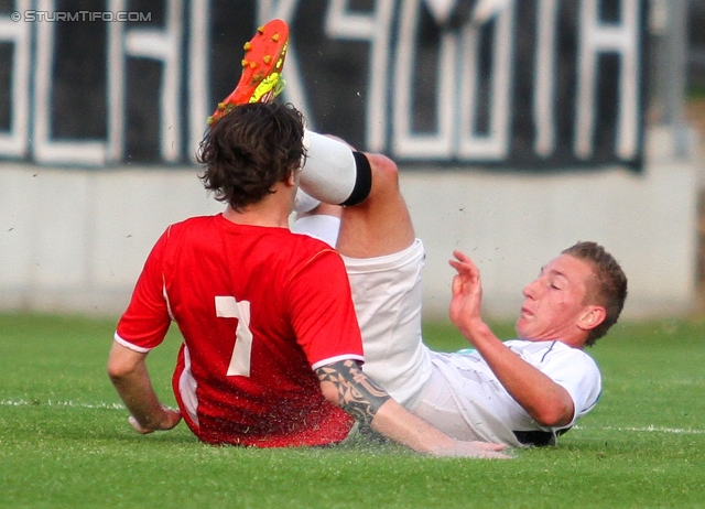 Sturm Amateure - Leoben
Regionalliga Mitte, 26. Runde,  Sturm Graz Amateure - DSV Leoben, Trainingszentrum Messendorf, 11.05.2012. 

Foto zeigt Gergely Fuefza (Leoben)
