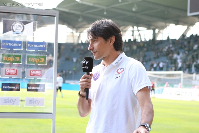 Sturm Graz - Austria Wien
Oesterreichische Fussball Bundesliga, 36. Runde,  SK Sturm Graz - FK Austria Wien, Stadion Liebenau Graz, 17.05.2012. 

Foto zeigt Ivica Vastic (Trainer Austria)
