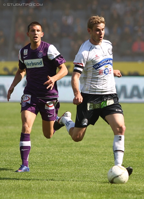 Sturm Graz - Austria Wien
Oesterreichische Fussball Bundesliga, 36. Runde,  SK Sturm Graz - FK Austria Wien, Stadion Liebenau Graz, 17.05.2012. 

Foto zeigt Manuel Weber (Sturm)
