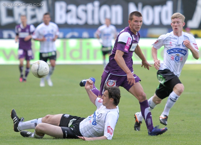 Sturm Graz - Austria Wien
Oesterreichische Fussball Bundesliga, 36. Runde,  SK Sturm Graz - FK Austria Wien, Stadion Liebenau Graz, 17.05.2012. 

Foto zeigt Thomas Burgstaller (Sturm)
