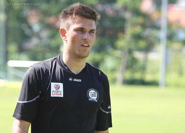 St. Margarethen - Sturm Graz
Testspiel, SC St. Margarethen a. d. Raab - SK Sturm Graz, Edi-Glieder-Stadion St. Margarethen a. d. Raab, 17.06.2012. 

Foto zeigt Johannes Focher (Sturm)
