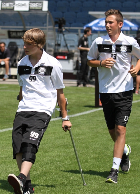 Sturm Graz Ankick 2012
Oesterreichische Fussball Bundesliga, SK Sturm Graz Ankick 2012, Stadion Liebenau Graz, 07.07.2012.

Foto zeigt einen Nachwuchsspieler von Sturm
