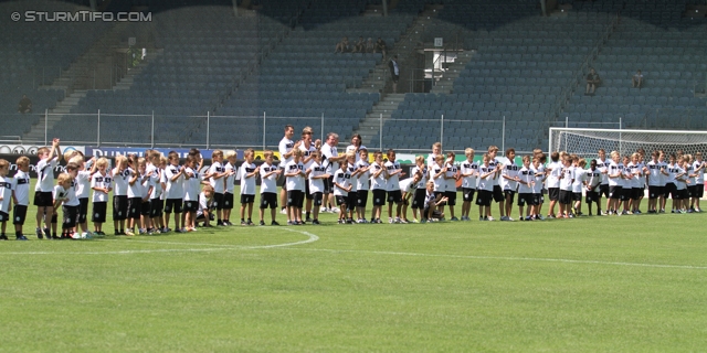 Sturm Graz Ankick 2012
Oesterreichische Fussball Bundesliga, SK Sturm Graz Ankick 2012, Stadion Liebenau Graz, 07.07.2012.

Foto zeigt Nachwuchsspieler von Sturm
